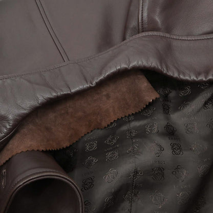Loewe Leather Coat Brown #36