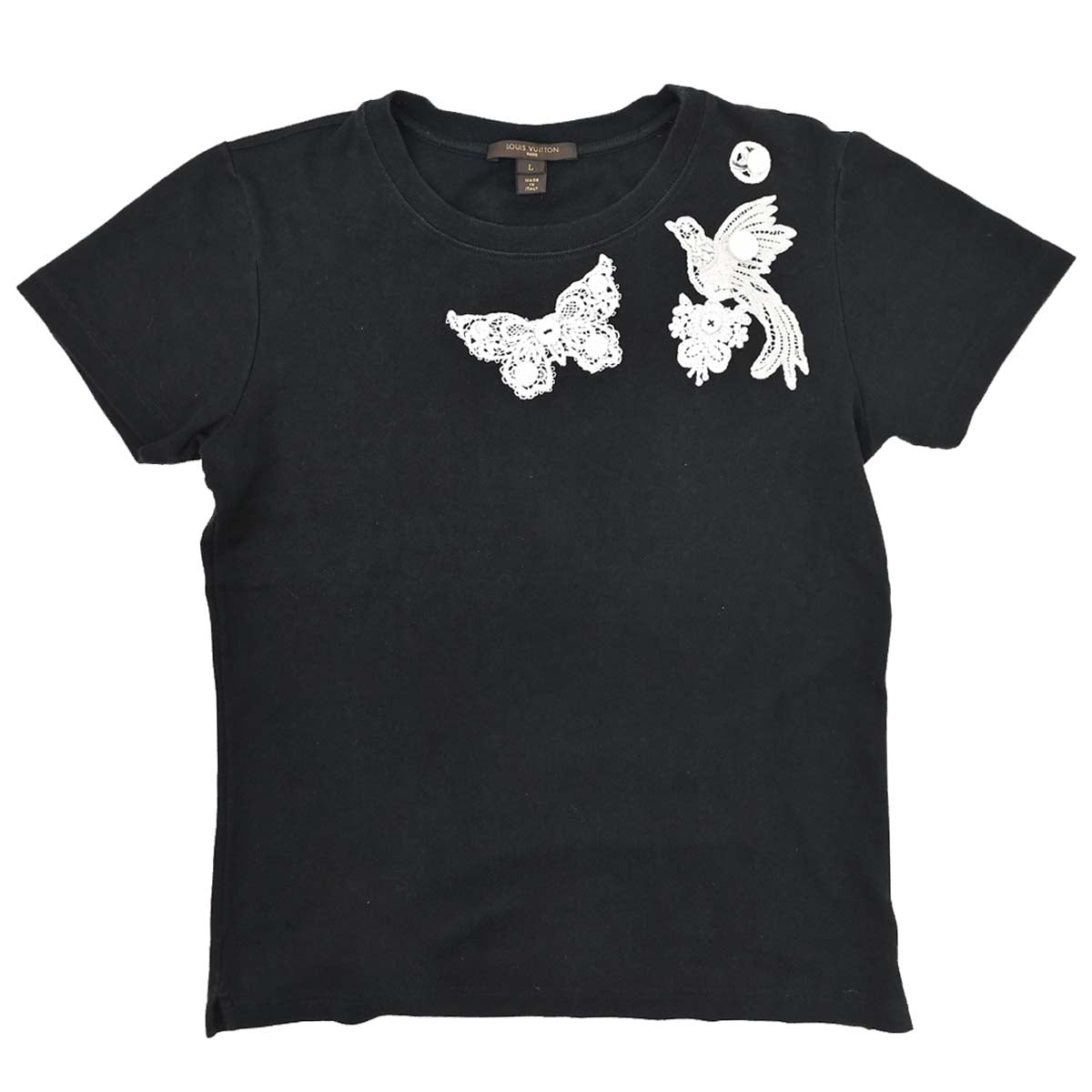 Louis Vuitton 2007 T-shirt Embroidery Black #L