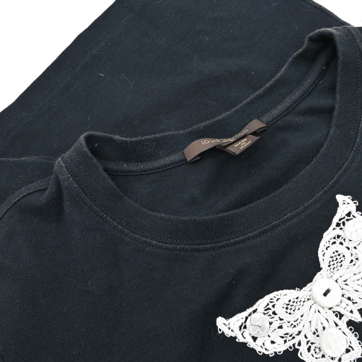 Louis Vuitton 2007 T-shirt Embroidery Black #L