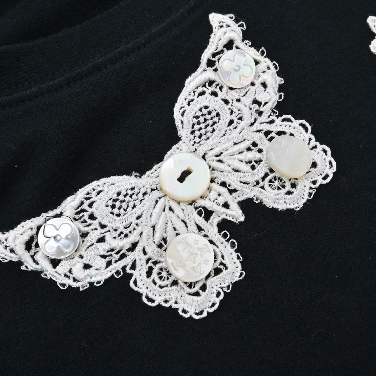 Louis Vuitton 2007 T-shirt Embroidery Black #L