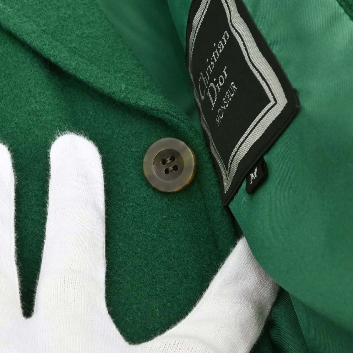 Christian Dior Single Breasted Jacket Green #M