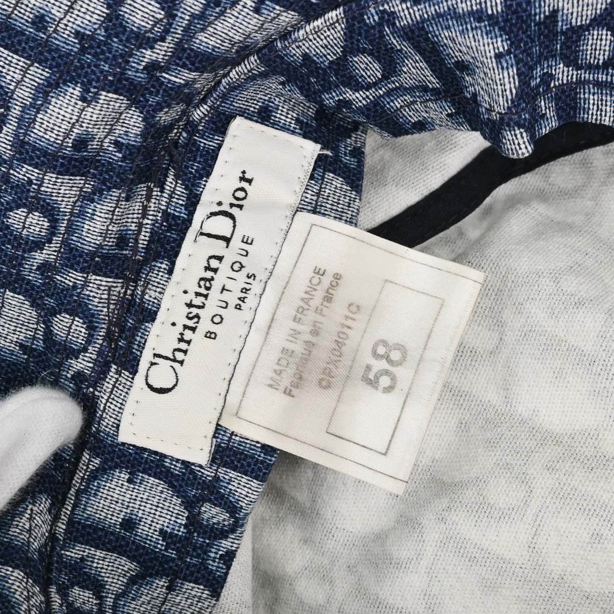 Christian Dior Trotter Bucket Hat Navy #58