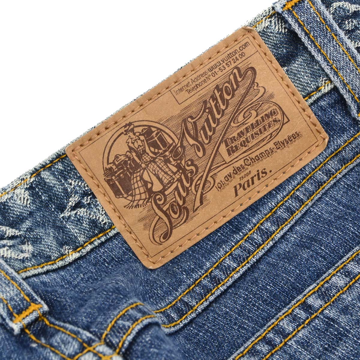 Louis Vuitton 2008 Denim Long Pants Blue #36