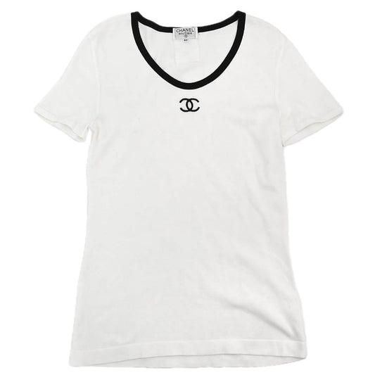 Chanel Short Sleeve T-shirt Top White #40