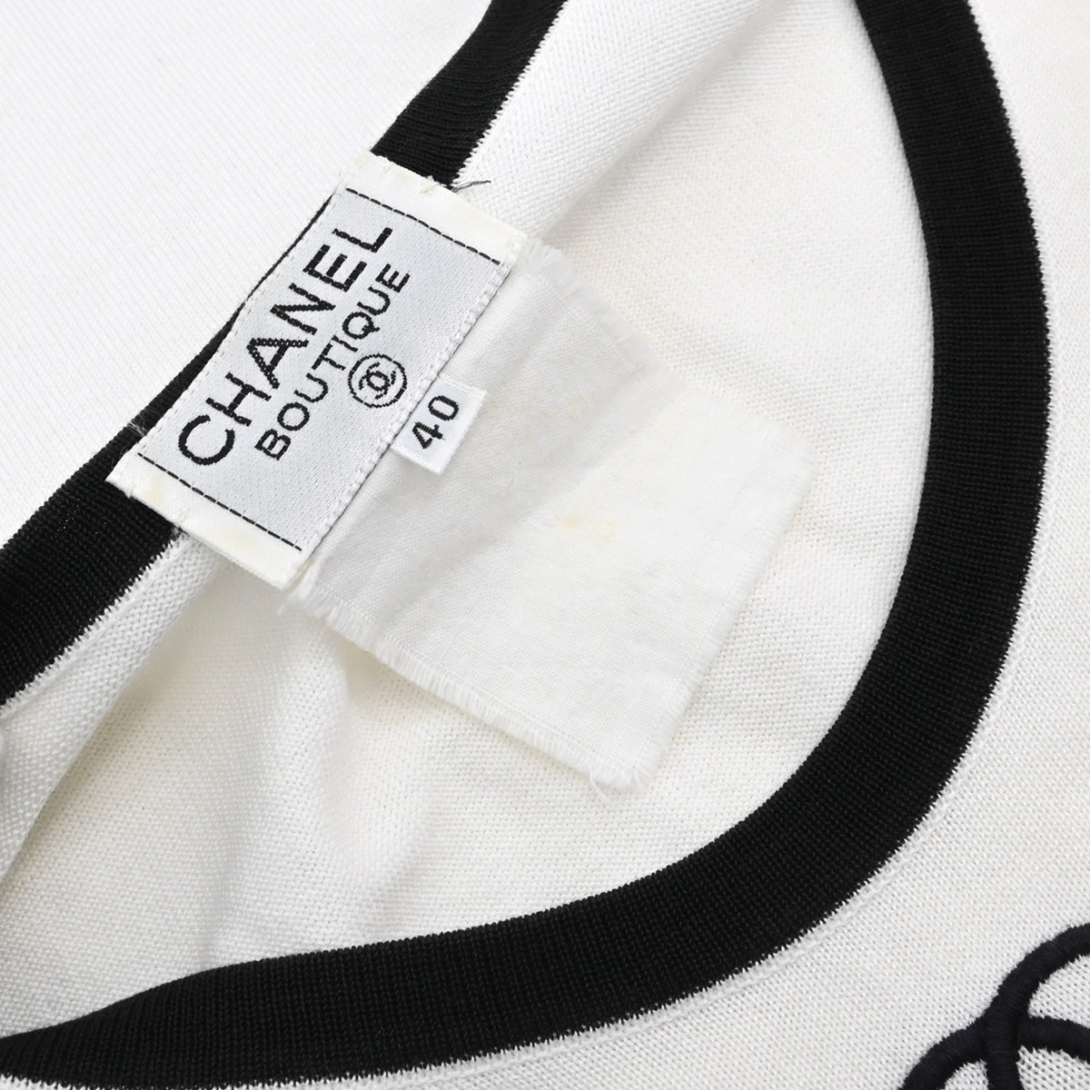 Chanel Short Sleeve T-shirt Top White #40