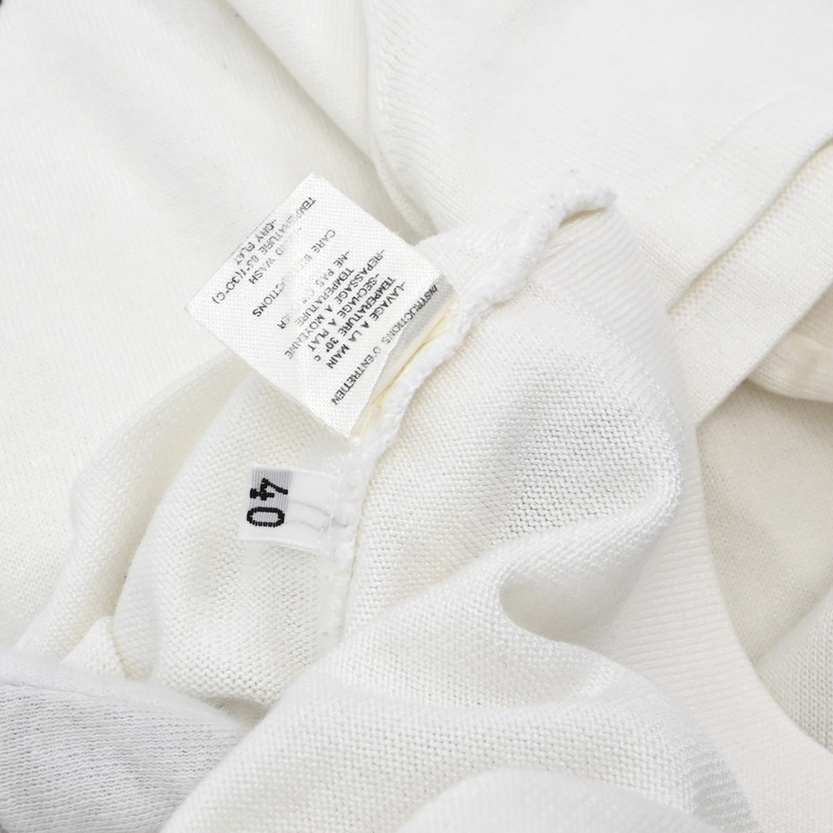 Chanel Short Sleeve T-shirt Top White #40