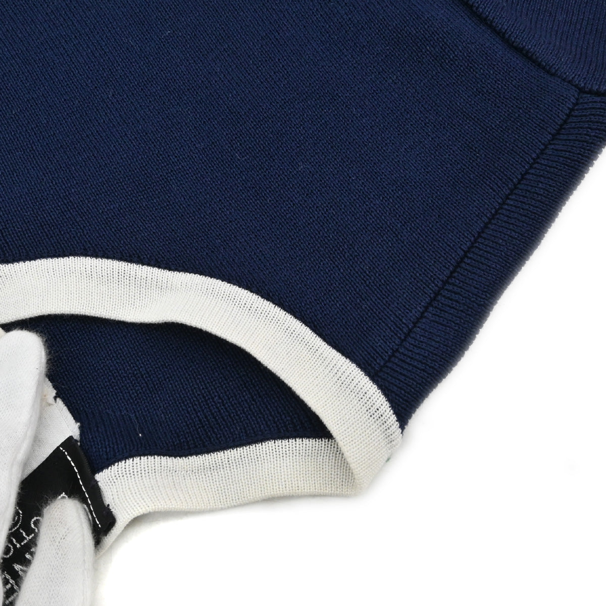 Chanel 1994 Short Sleeve Cardigan Navy #42