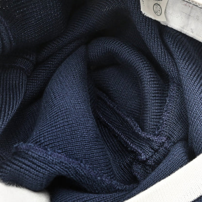 Chanel 1994 Short Sleeve Cardigan Navy #42