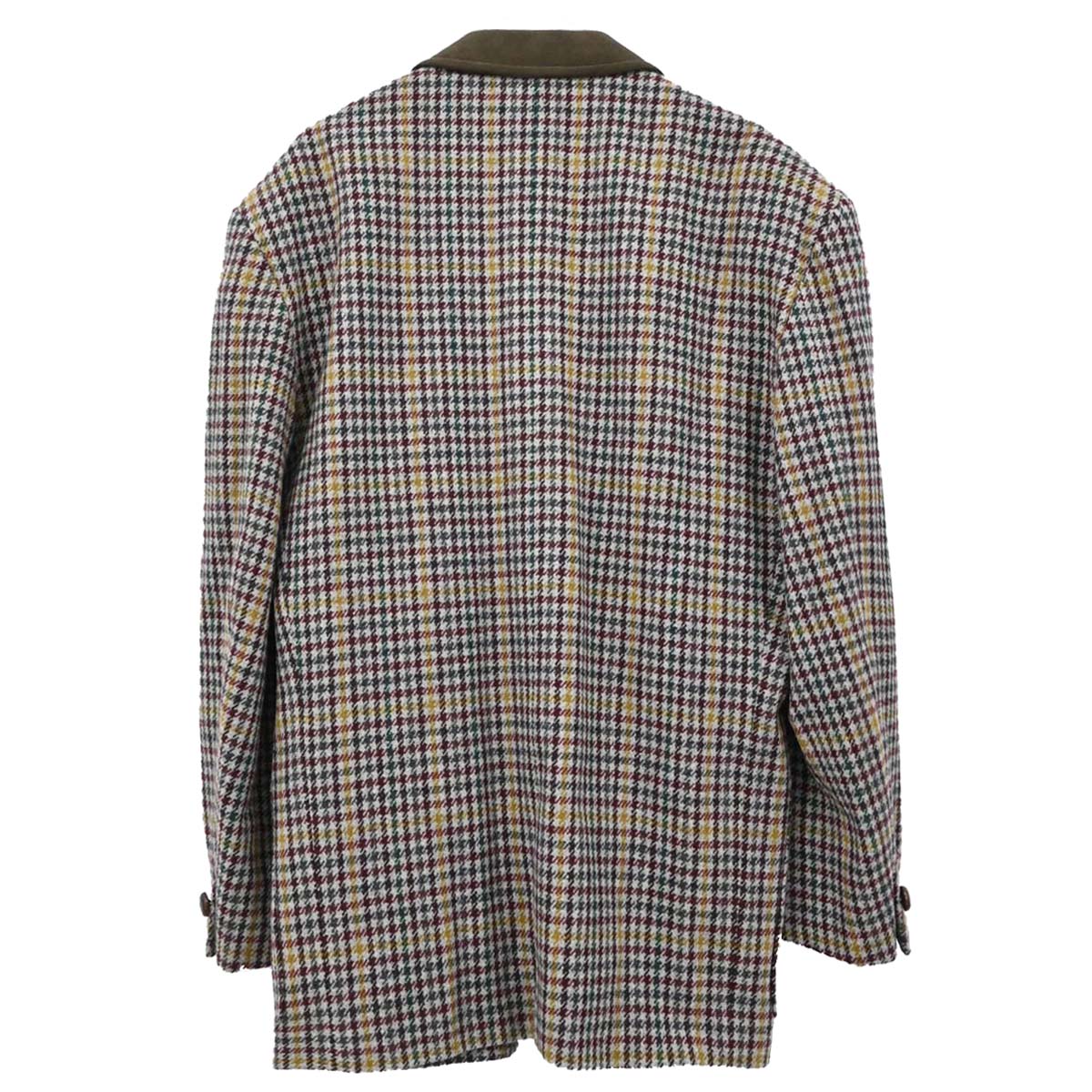 Christian Dior Single Breasted Houndstooth Jacket Gray #S