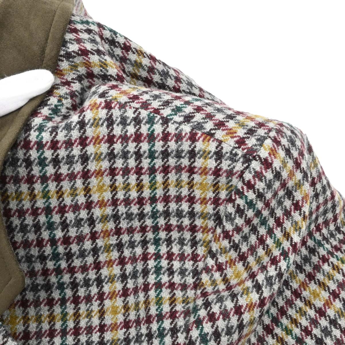 Christian Dior Single Breasted Houndstooth Jacket Gray #S