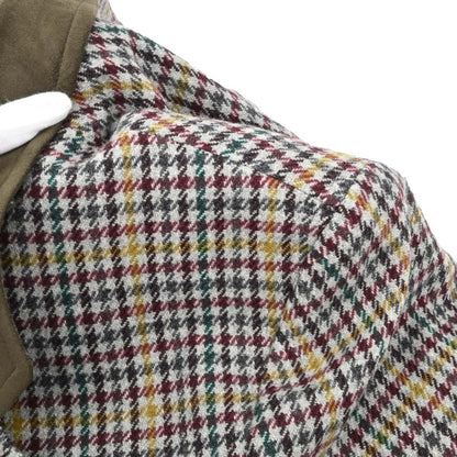 Christian Dior Single Breasted Houndstooth Jacket Gray #S