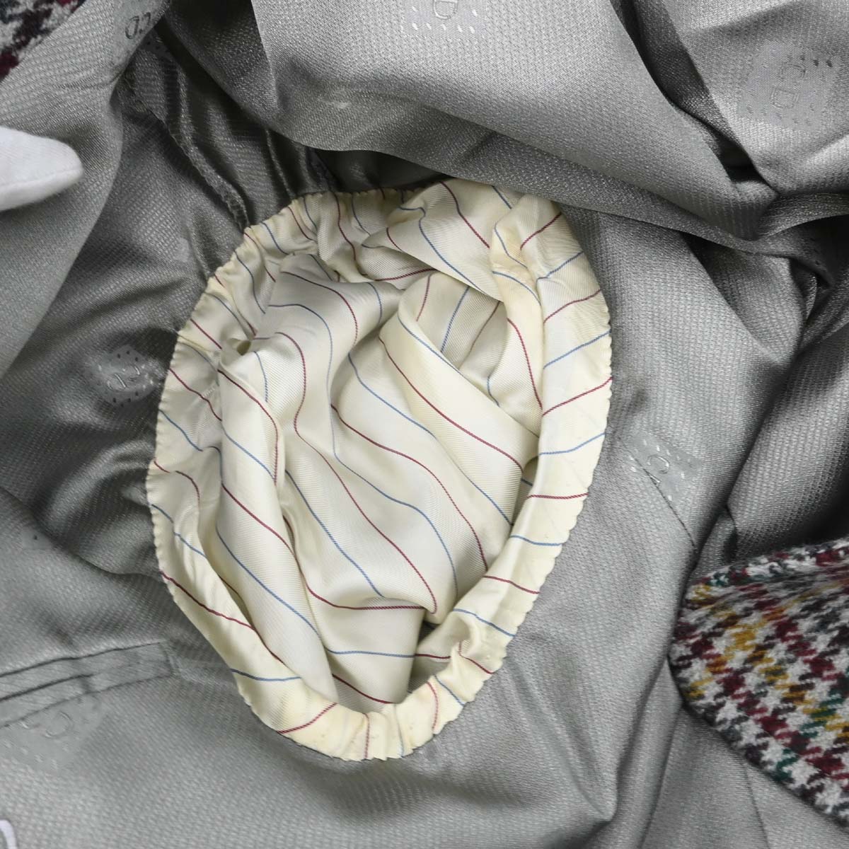 Christian Dior Single Breasted Houndstooth Jacket Gray #S