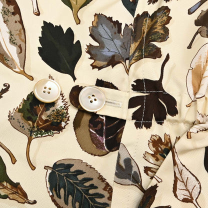 Hermes Vest Leaf-Print Ivory #38