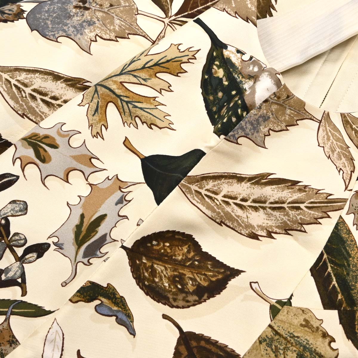 Hermes Vest Leaf-Print Ivory #38