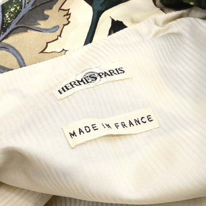 Hermes Vest Leaf-Print Ivory #38