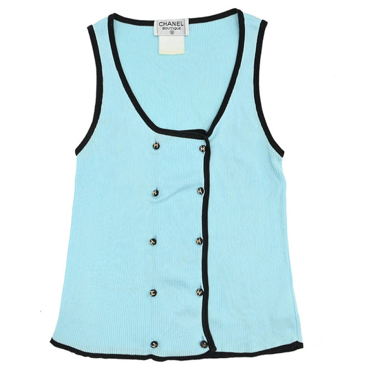 Chanel Sleeveless Top Light Blue #42