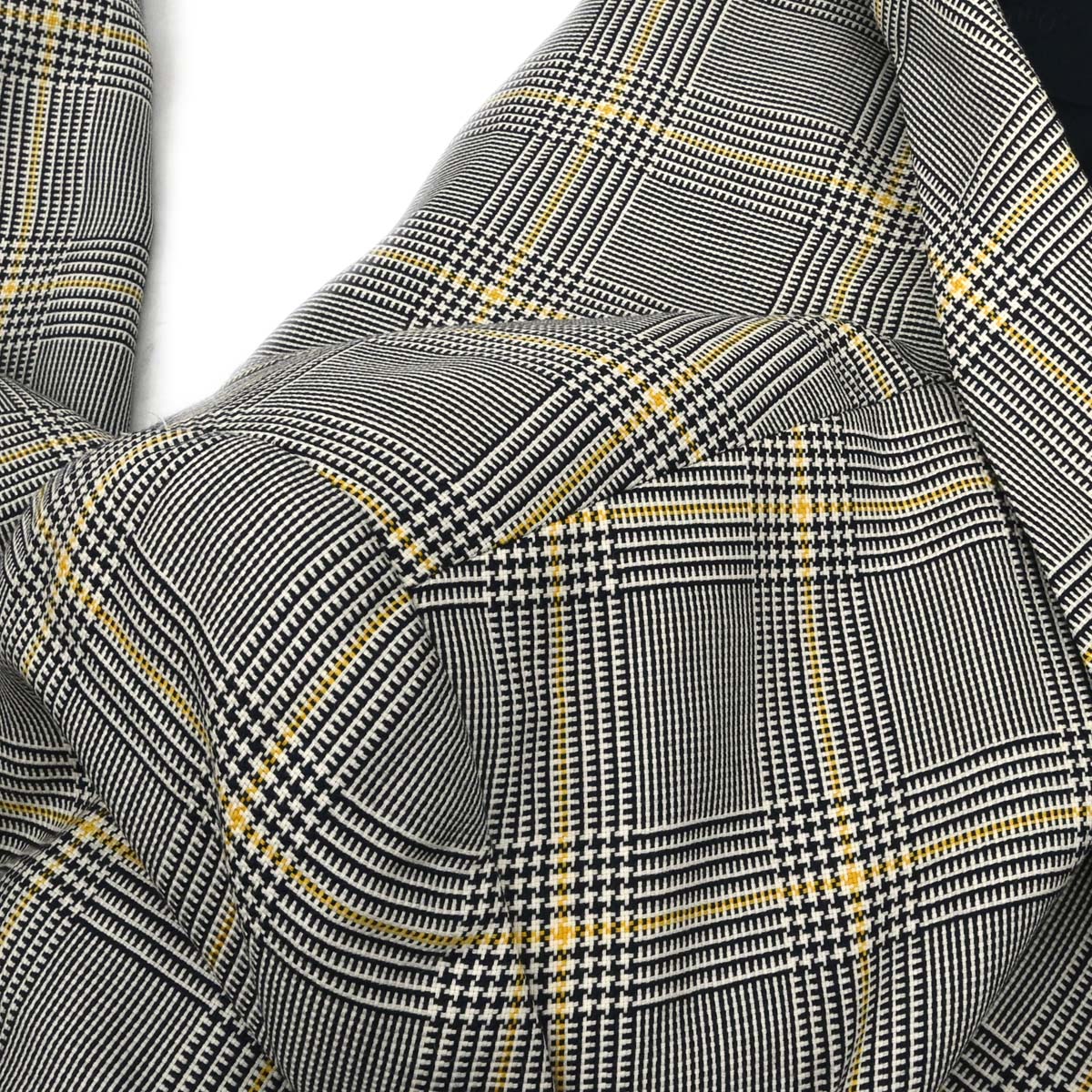 Gucci Single Breasted Check Jacket Gray #42