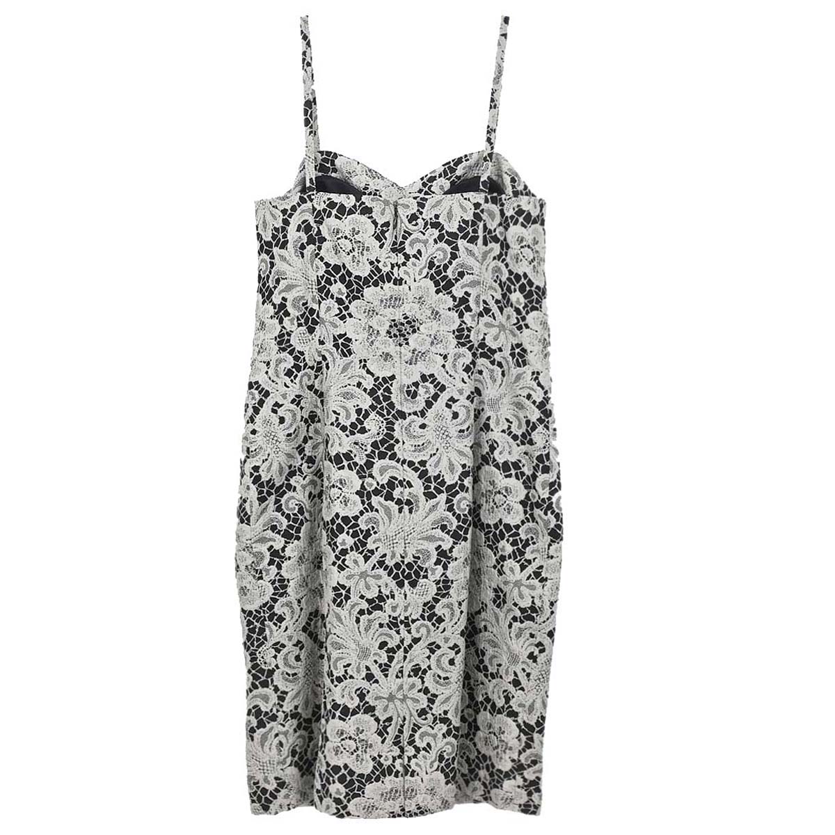 Christian Dior Camisole Dress Print Black Gray #36–38