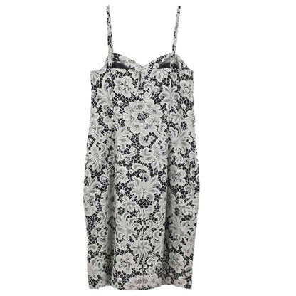 Christian Dior Camisole Dress Print Black Gray #36–38