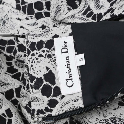 Christian Dior Camisole Dress Print Black Gray #36–38