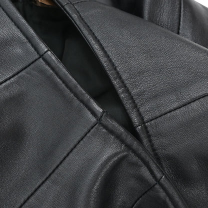Loewe Long Pants Leather Black #38