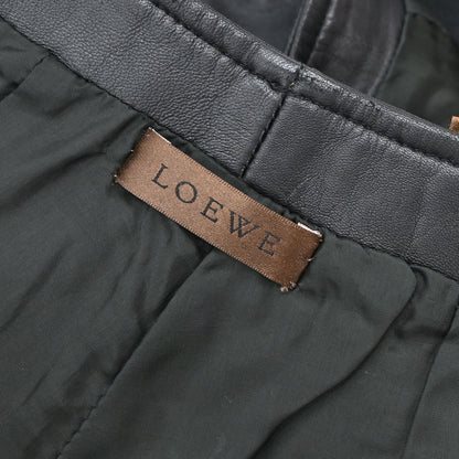 Loewe Long Pants Leather Black #38