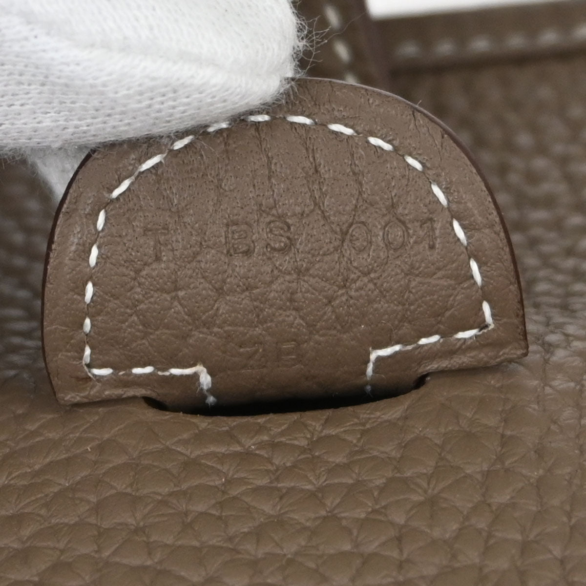 Hermes Etoupe Taurillon Clemence Evelyne 3 29 PM Shoulder Bag