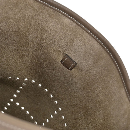 Hermes Etoupe Taurillon Clemence Evelyne 3 29 PM Shoulder Bag