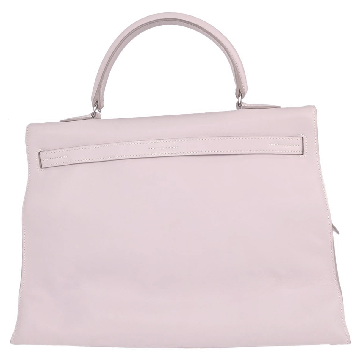 Hermes Rose Dragee Swift Kelly Flat 35 Handbag