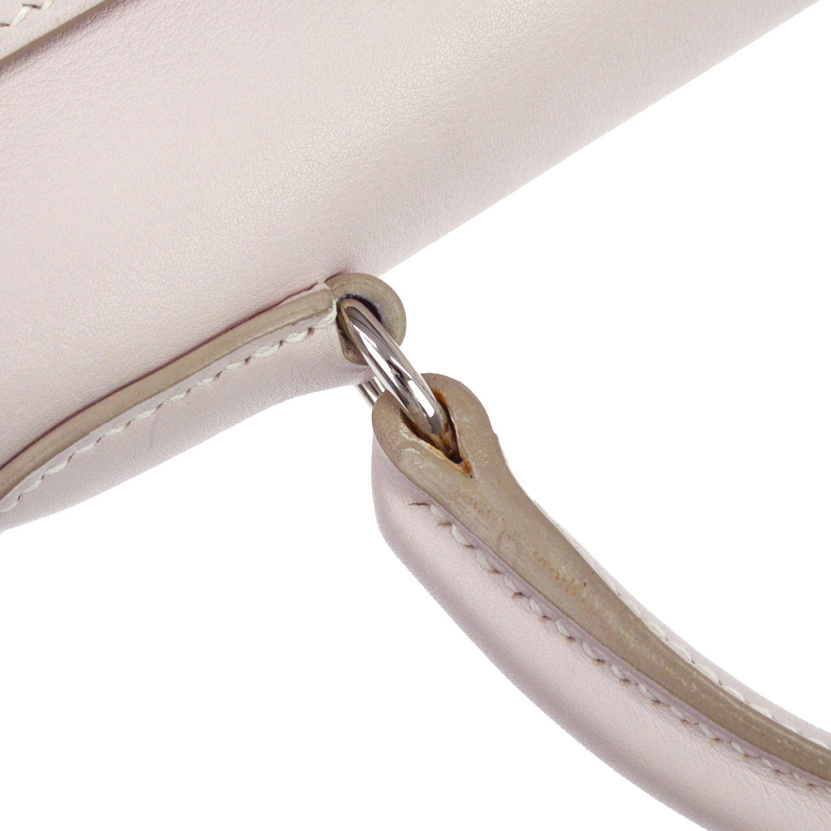 Hermes Rose Dragee Swift Kelly Flat 35 Handbag