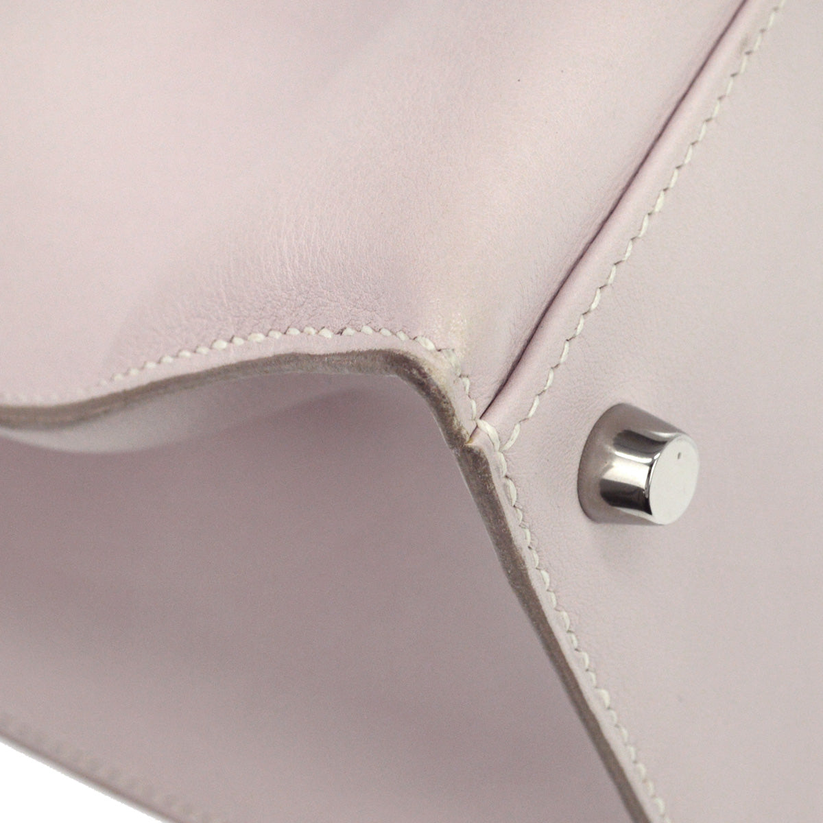 Hermes Rose Dragee Swift Kelly Flat 35 Handbag