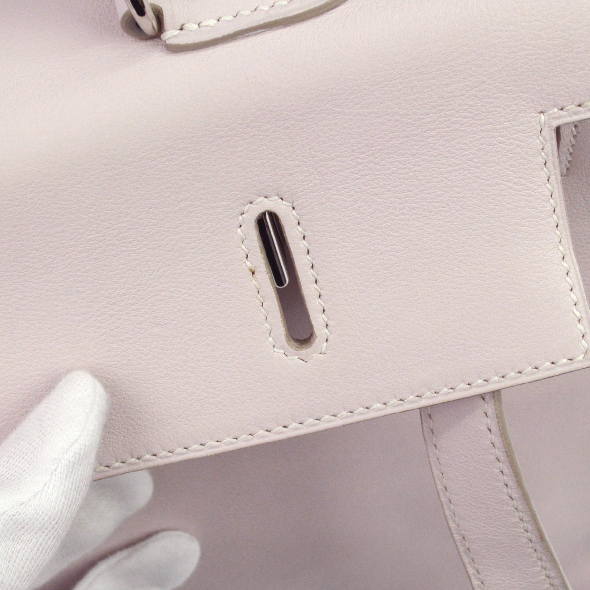 Hermes Rose Dragee Swift Kelly Flat 35 Handbag