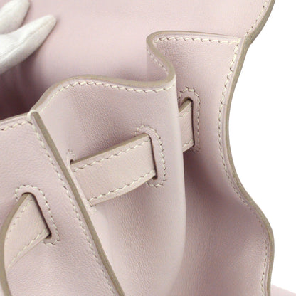 Hermes Rose Dragee Swift Kelly Flat 35 Handbag