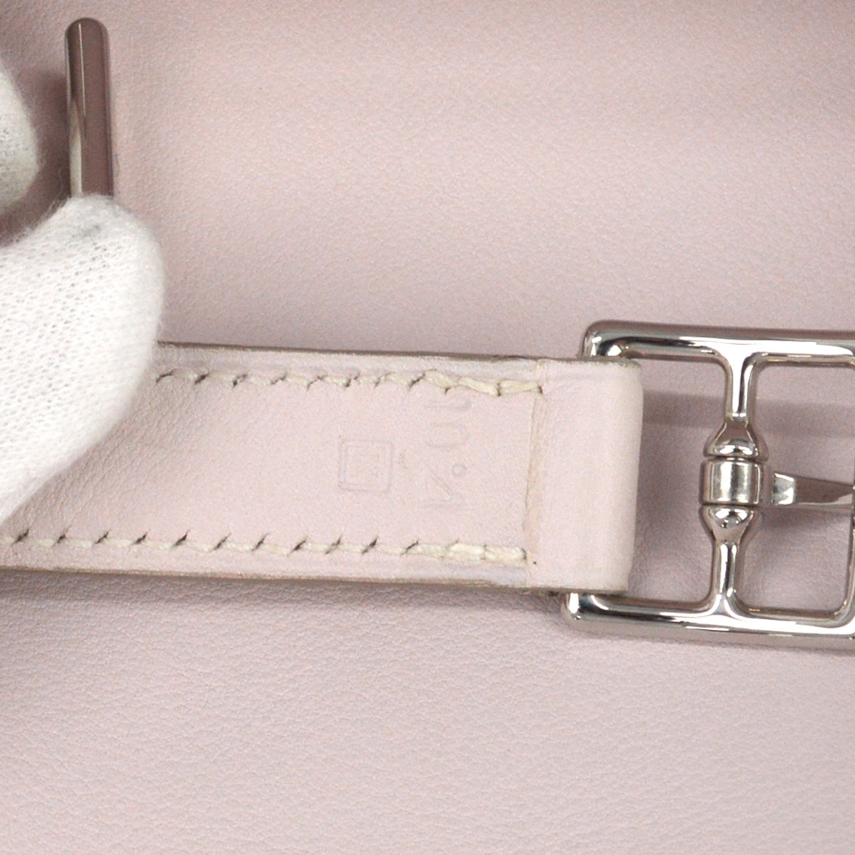Hermes Rose Dragee Swift Kelly Flat 35 Handbag