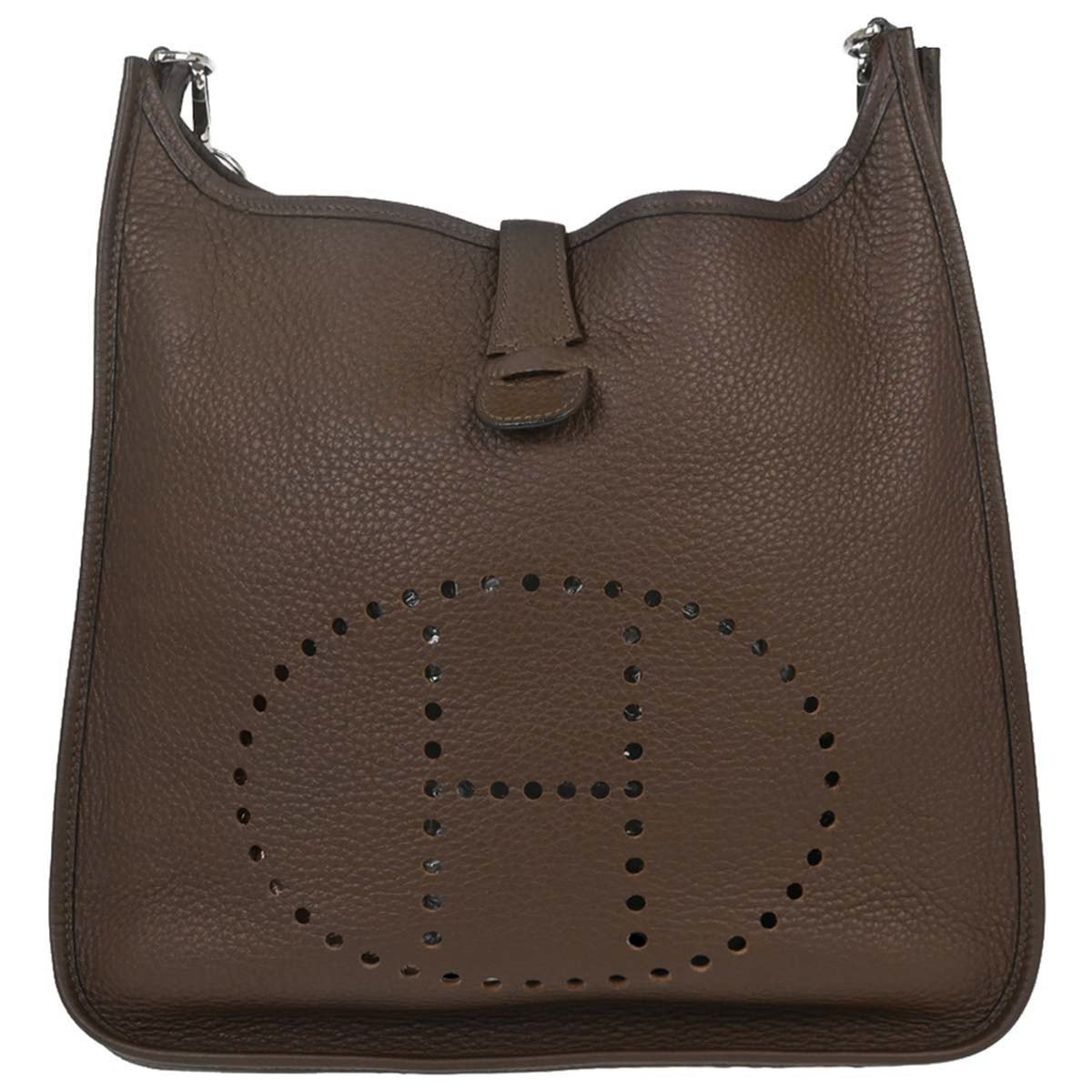 Hermes Terre Taurillon Clemence Evelyne 2 33 GM Shoulder Bag
