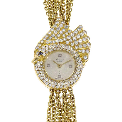 Chopard Swan Diamonds Ref.10/4858 25mm Quartz Watch 18KYG Diamond