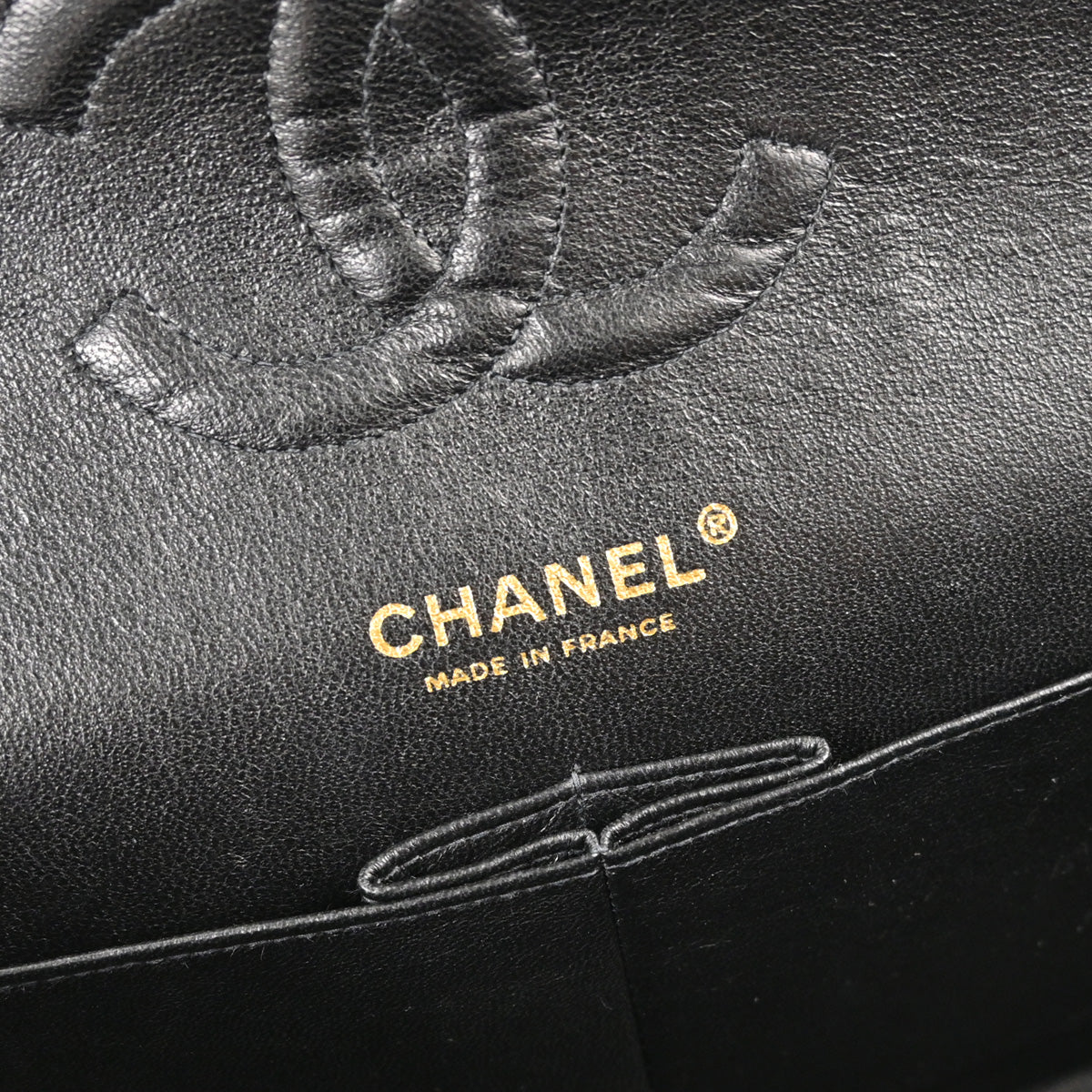 Chanel Black Caviar Skin Medium Classic Double Flap Shoulder Bag