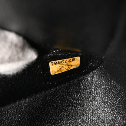 Chanel Black Caviar Skin Medium Classic Double Flap Shoulder Bag