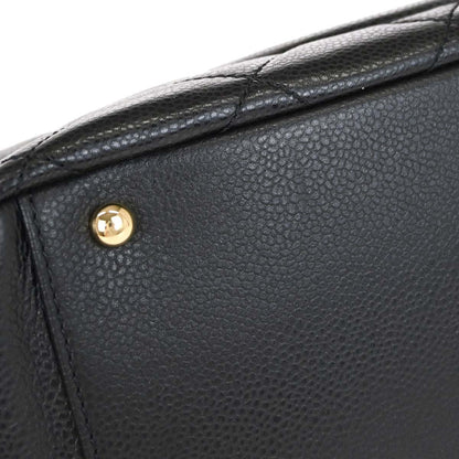 Chanel Black Caviar Skin Timeless CC Chain Tote Bag