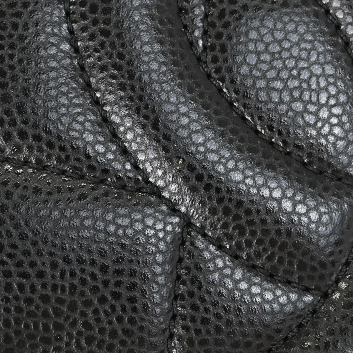 Chanel Black Caviar Skin Timeless CC Chain Tote Bag