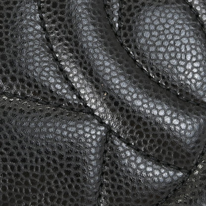 Chanel Black Caviar Skin Timeless CC Chain Tote Bag