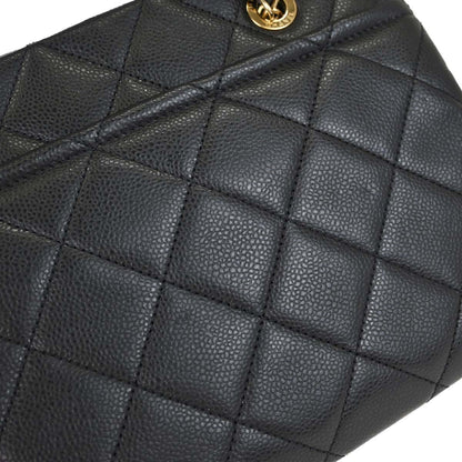 Chanel Black Caviar Skin Timeless CC Chain Tote Bag