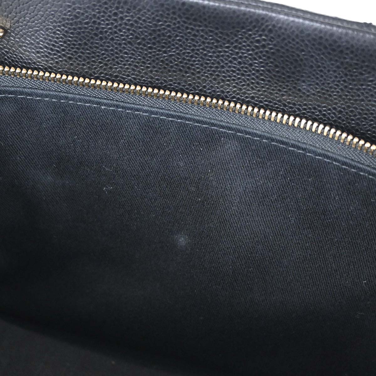 Chanel Black Caviar Skin Timeless CC Chain Tote Bag