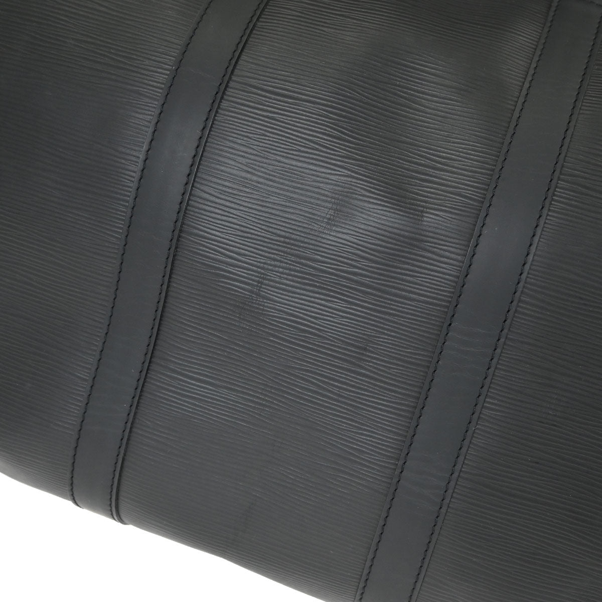 Louis Vuitton Black Epi Keepall 55 Travel Handbag M42952