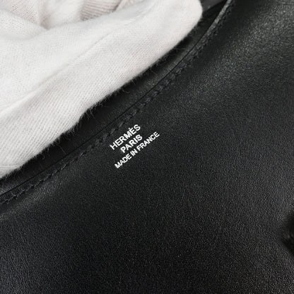 Hermes * Black Box Calf Lizard Constance 18 Shoulder Bag