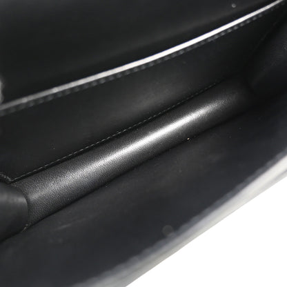 Hermes * Black Box Calf Lizard Constance 18 Shoulder Bag