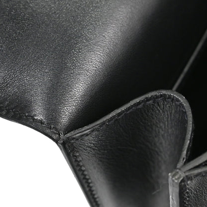 Hermes * Black Box Calf Lizard Constance 18 Shoulder Bag