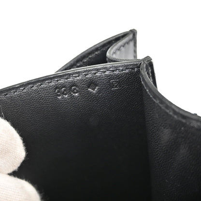 Hermes * Black Box Calf Lizard Constance 18 Shoulder Bag