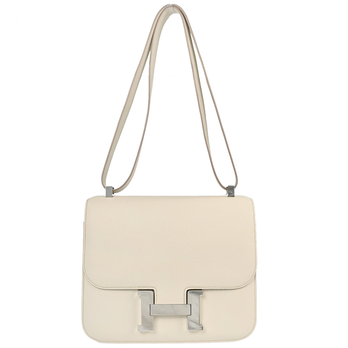 Hermes Vanille Evercolor Constance 24 Shoulder Bag
