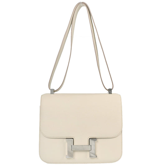 Hermes Vanille Evercolor Constance 24 Shoulder Bag